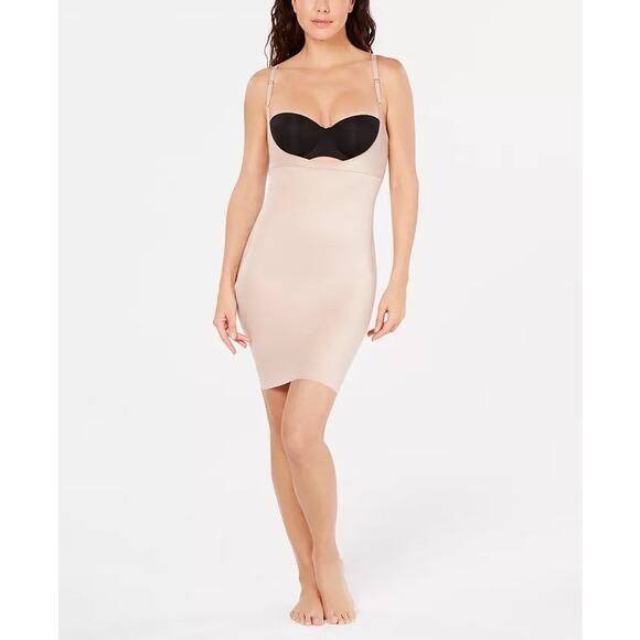 NWT SPANX Women's SmartGrip Open-Bust Full Slip Tummy Control Shapewear MED - Picture 1 of 8